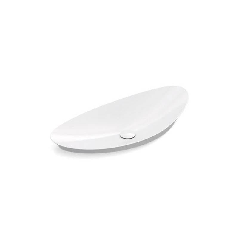 Kohler - VeilE 38-1/2'' oval vessel bathroom sink, no overflow - White