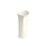 Kohler - VeilE 16'' round pedestal bathroom sink - Biscuit