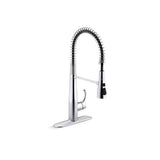 Kohler - Simplice Semi-professional kitchen sink faucet with three-function sprayhead - Polished Chrome