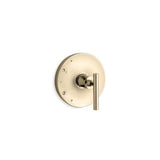 Kohler - Purist Rite-Temp valve trim with lever handle - Vibrant French Gold