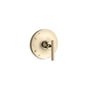 Kohler - Purist Rite-Temp valve trim with lever handle - Vibrant French Gold