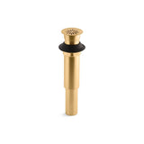Kohler - Decorative grid drain without overflow - Vibrant Brushed Moderne Brass