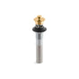 Kohler - Bathroom sink drain with overflow and non-removable metal stopper - Vibrant Brushed Moderne Brass