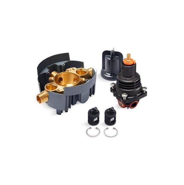 Kohler - Rite-Temp Thermostatic valve body and cartridge kit with loose service stops, project pack
