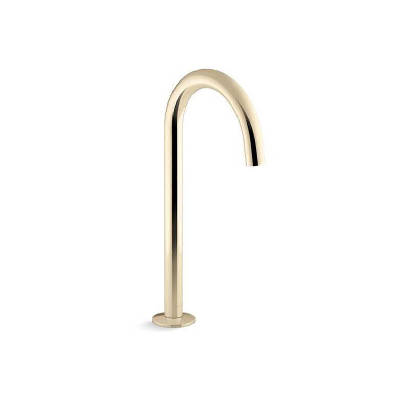 Kohler - Components Bathroom sink faucet spout with Tube design, 1.2 gpm - Vibrant French Gold