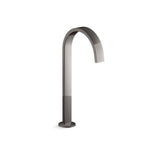 Kohler - Components Bathroom sink faucet spout with Ribbon design, 1.2 gpm - Vibrant Titanium