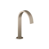 Kohler - Components Bathroom sink faucet spout with Ribbon design, 1.2 gpm - Vibrant Brushed Bronze