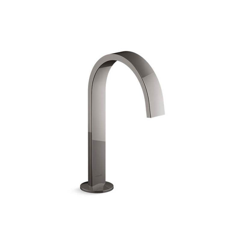 Kohler - Components Bathroom sink faucet spout with Ribbon design, 1.2 gpm - Vibrant Titanium