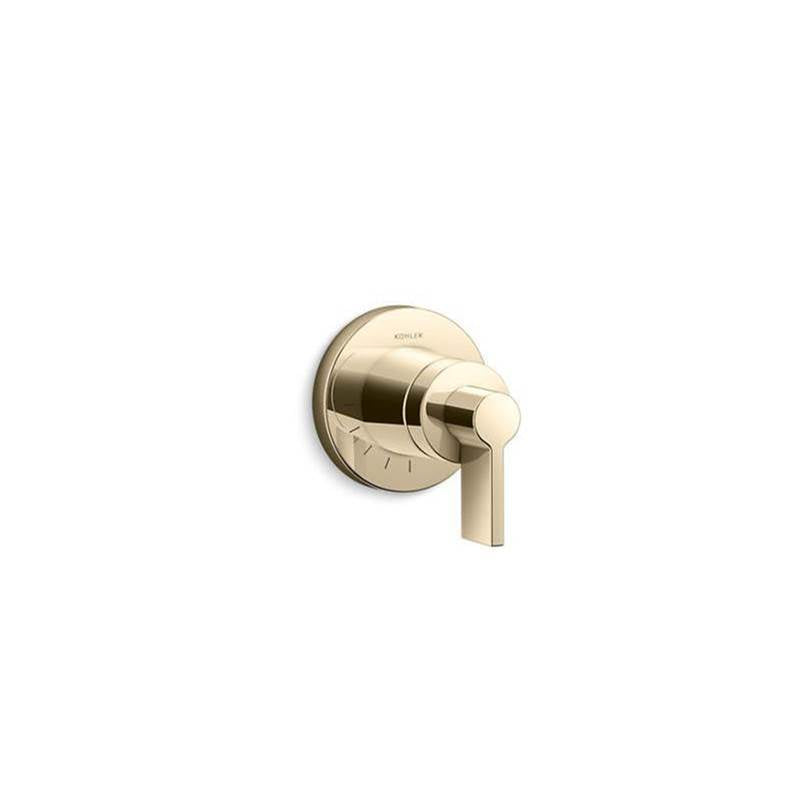 Kohler - Components MasterShower volume control valve trim with Lever handle - Vibrant French Gold