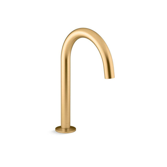 Kohler - Components Deck-mount bath spout with Tube design - Vibrant Brushed Moderne Brass