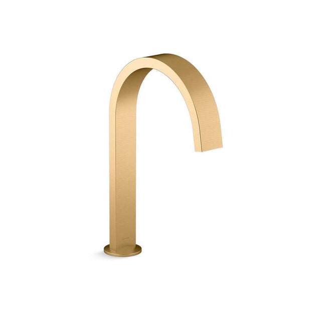 Kohler - Components Deck-mount bath spout with Ribbon design - Vibrant Brushed Moderne Brass