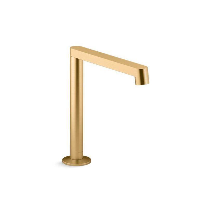 Kohler - Components Deck-mount bath spout with Row design - Vibrant Brushed Moderne Brass