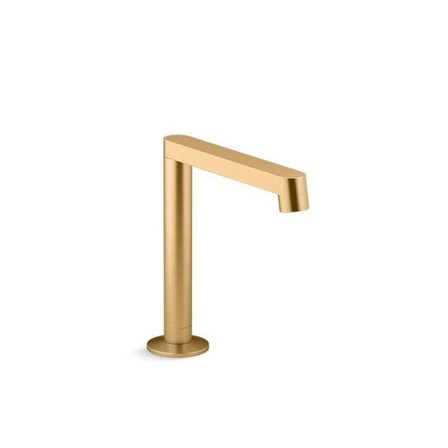 Kohler - Components Bathroom sink faucet spout with Row design, 1.2 gpm - Vibrant Brushed Moderne Brass