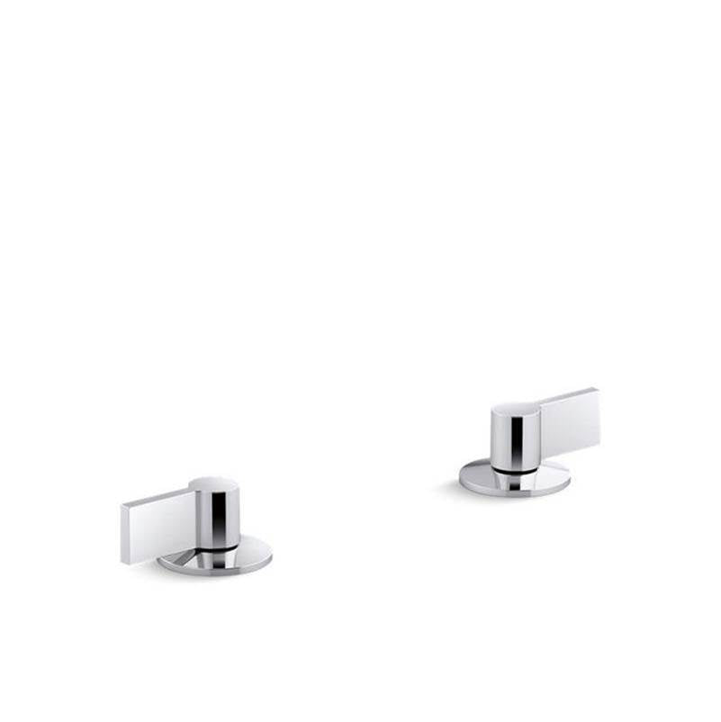 Kohler - Components Deck-mount bath faucet handles with Lever design - Polished Chrome