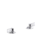 Kohler - Components Deck-mount bath faucet handles with Lever design - Polished Chrome