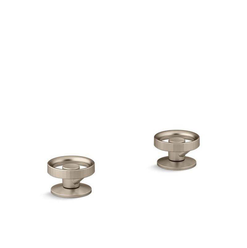 Kohler - Components Industrial bathroom sink faucet handles - Vibrant Brushed Bronze