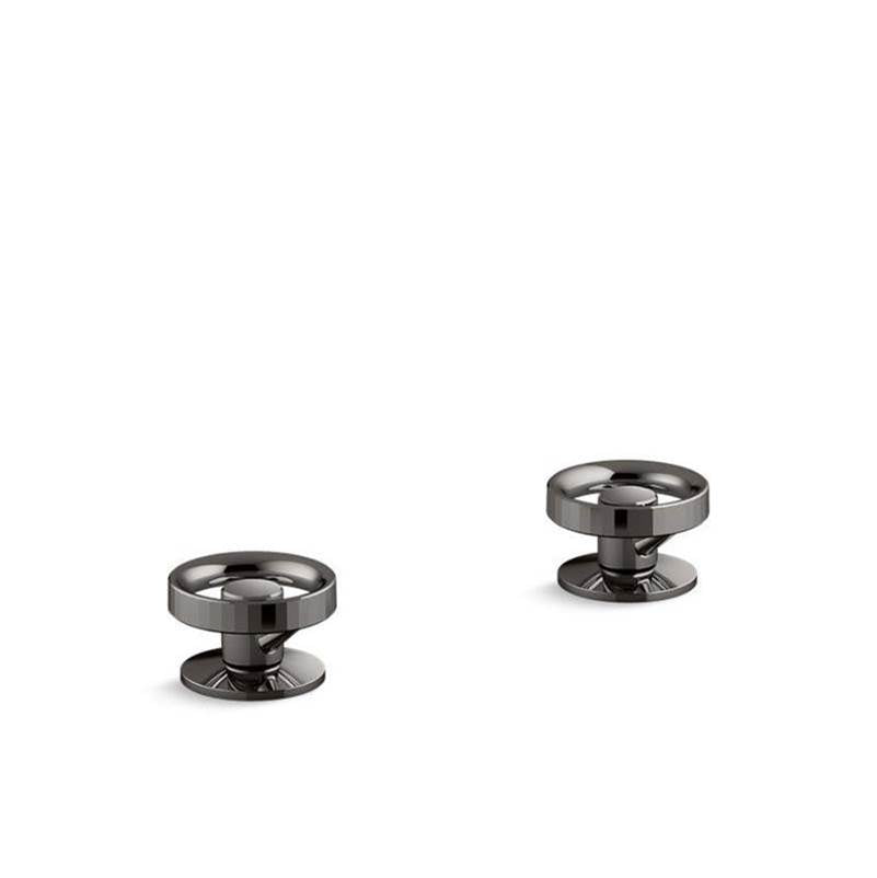 Kohler - Components Industrial bathroom sink faucet handles - Vibrant Titanium