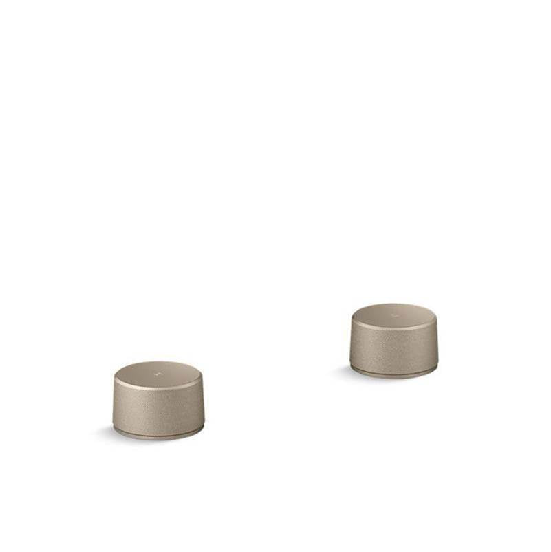 Kohler - Components Deck-mount bath faucet handles with Oyl design - Vibrant Brushed Bronze