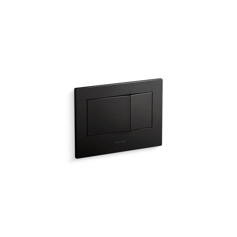 Kohler - Bevel Flush actuator plate for 2''x4'' in-wall tank and carrier system - Matte Black