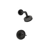 Kohler - Purist Rite-Temp shower trim kit with cross handle, 2.5 gpm - Matte Black