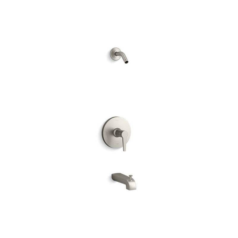 Kohler - Pitch Rite-Temp bath and shower trim kit, without showerhead - Vibrant Brushed Nickel