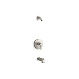 Kohler - Pitch Rite-Temp bath and shower trim kit, without showerhead - Vibrant Brushed Nickel