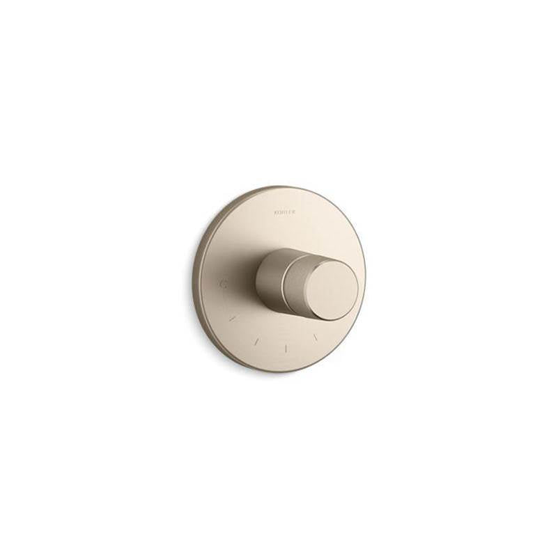 Kohler - Components MasterShower temperature control valve trim with Oyl handle - Vibrant Brushed Bronze