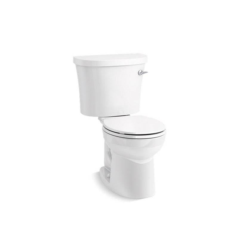 Kohler - KingstonE Two-piece round-front toilet, 1.28 gpf - White