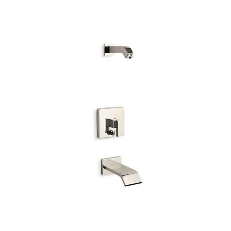 Kohler - Loure Rite-Temp bath and shower trim kit with push-button diverter, without showerhead - Vibrant Polished Nickel