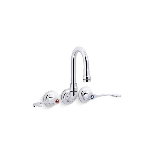 Kohler - Triton Bowe Shelf-back sink faucet - Polished Chrome