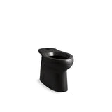 Kohler - Cimarron Elongated toilet bowl with skirted trapway - Black
