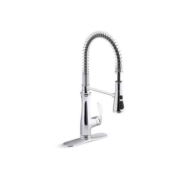 Kohler - Bellera Semi-professional kitchen sink faucet with three-function sprayhead - Polished Chrome