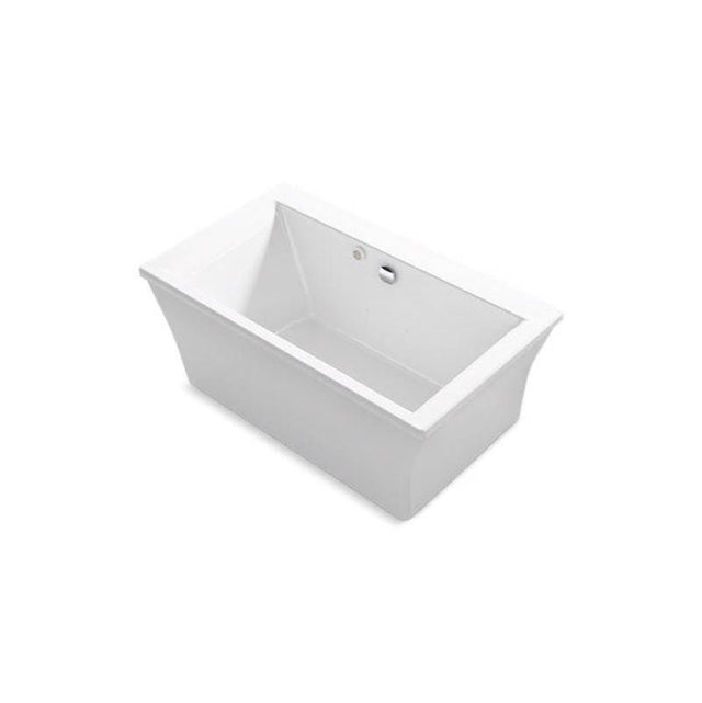 Kohler - Stargaze 60'' x 34'' freestanding Heated BubbleMassageE air bath with fluted shroud - White