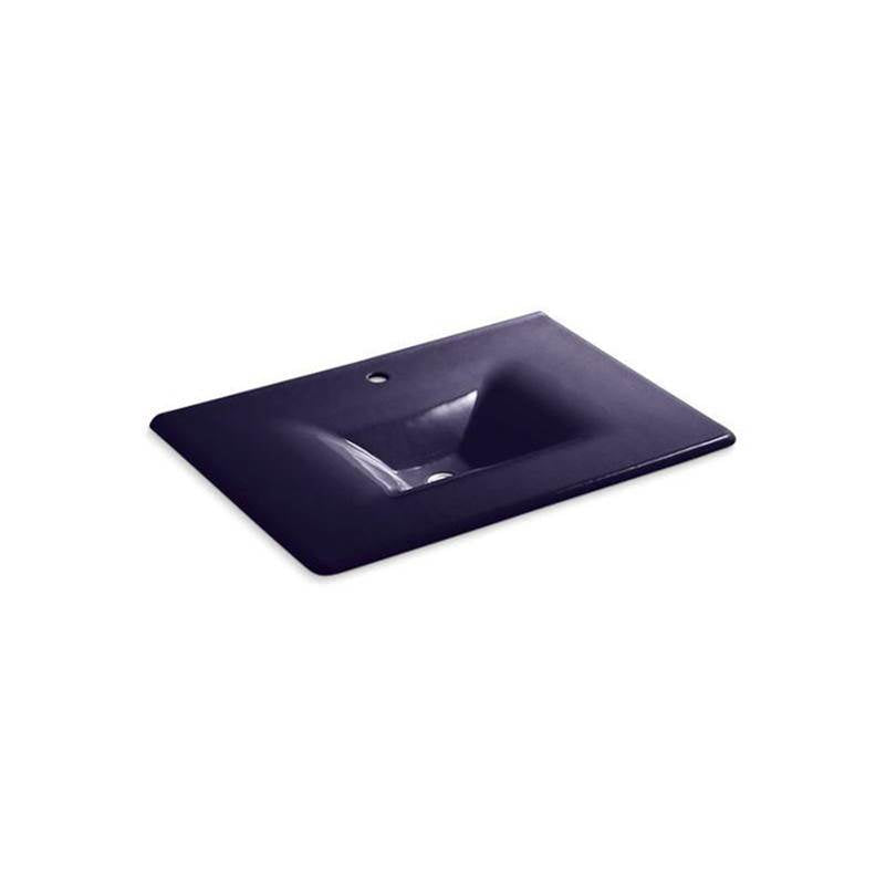 Kohler - Iron/Impressions 31'' Enameled cast iron vanity top with integrated rectangular sink - Indigo Blue