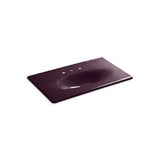 Kohler - Iron/Impressions 37'' Enameled cast iron vanity top with integrated oval sink - Black Plum