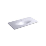 Kohler - Iron/Impressions 43'' Enameled cast iron vanity top with integrated oval sink - Lavender Grey