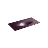 Kohler - Iron/Impressions 43'' Enameled cast iron vanity top with integrated oval sink - Black Plum