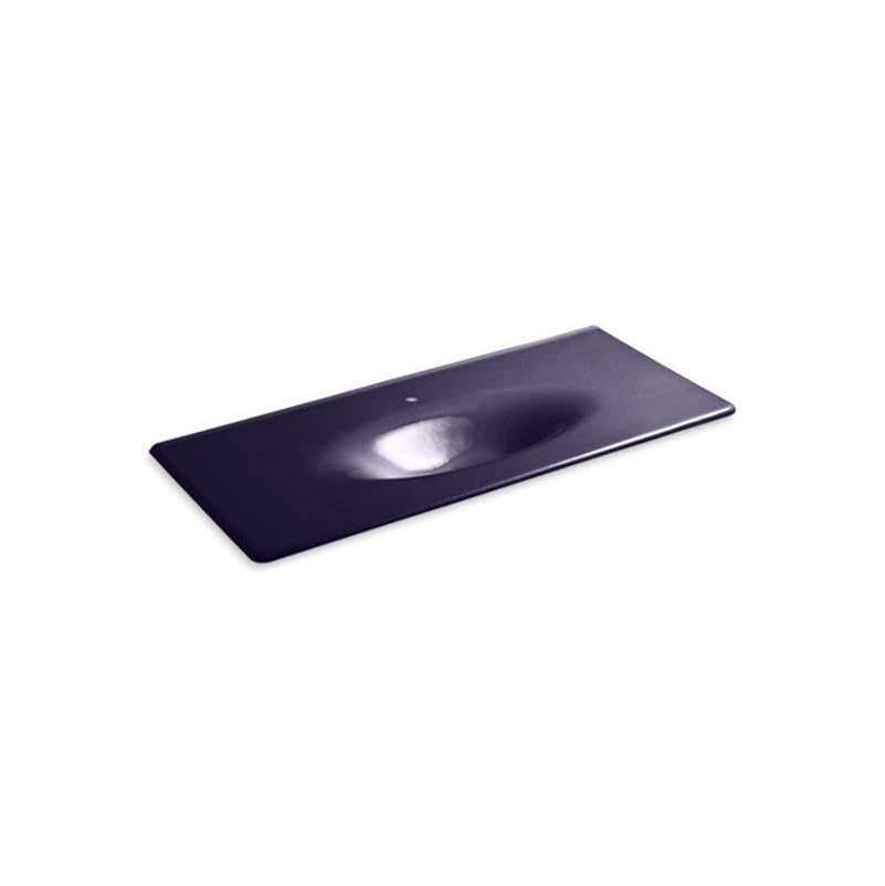 Kohler - Iron/Impressions 49'' Enameled cast iron vanity top with integrated oval sink - Indigo Blue