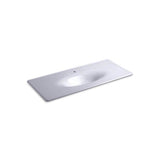 Kohler - Iron/Impressions 49'' Enameled cast iron vanity top with integrated oval sink - Lavender Grey