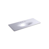 Kohler - Iron/Impressions 49'' Enameled cast iron vanity top with integrated oval sink - Lavender Grey