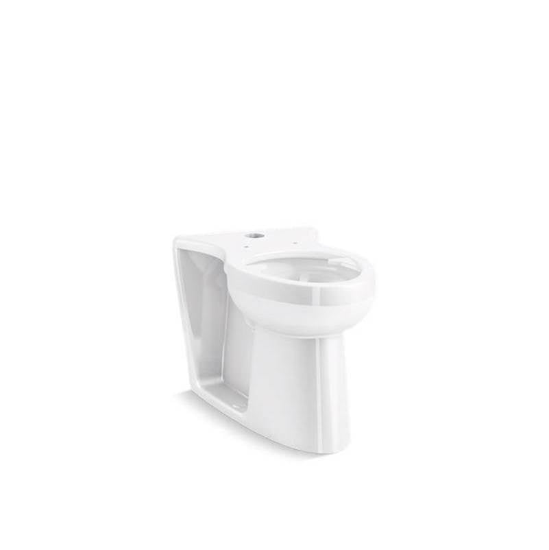 Kohler - Modflex Adjust-a-Bowl Floor-mount top spud flushometer bowl with bedpan lugs - White