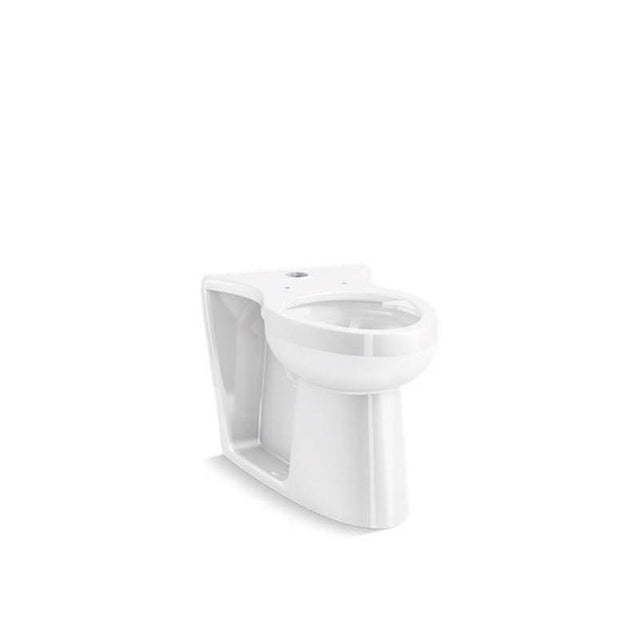 Kohler - Modflex Adjust-a-Bowl Floor-mount top spud flushometer bowl with bedpan lugs - White