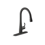 Kohler - Simplice Touchless pull-down kitchen sink faucet with three-function sprayhead - Matte Black