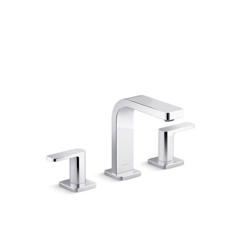 Kohler - Parallel Widespread bathroom sink faucet, 0.5 gpm - Polished Chrome