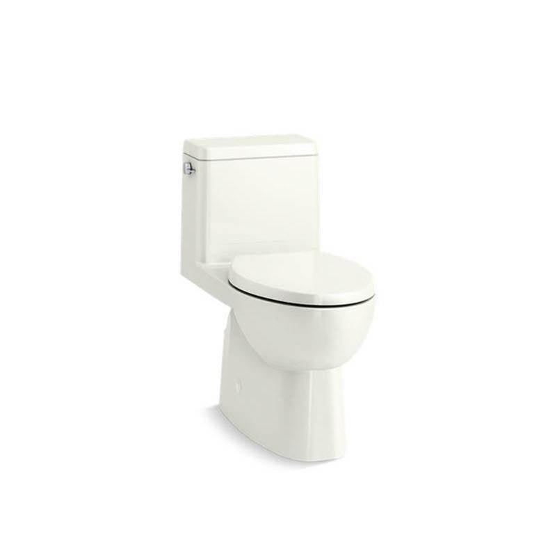 Kohler - Reach One-piece compact elongated toilet with skirted trapway, 1.28 gpf - Dune