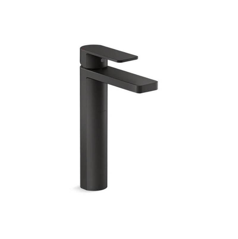 Kohler - Parallel Tall single-handle bathroom sink faucet, 1.0 gpm - Matte Black