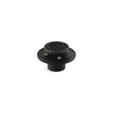 Kohler - Clearflo Round brass tile-in shower drain - Matte Black