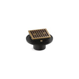 Kohler - Clearflo Square brass tile-in shower drain - Vibrant Brushed Moderne Brass