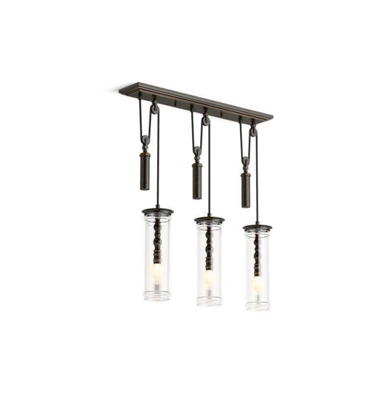 Kohler - Damask 3 Light Adjustable Linear - Oil Rubbed Bronze
