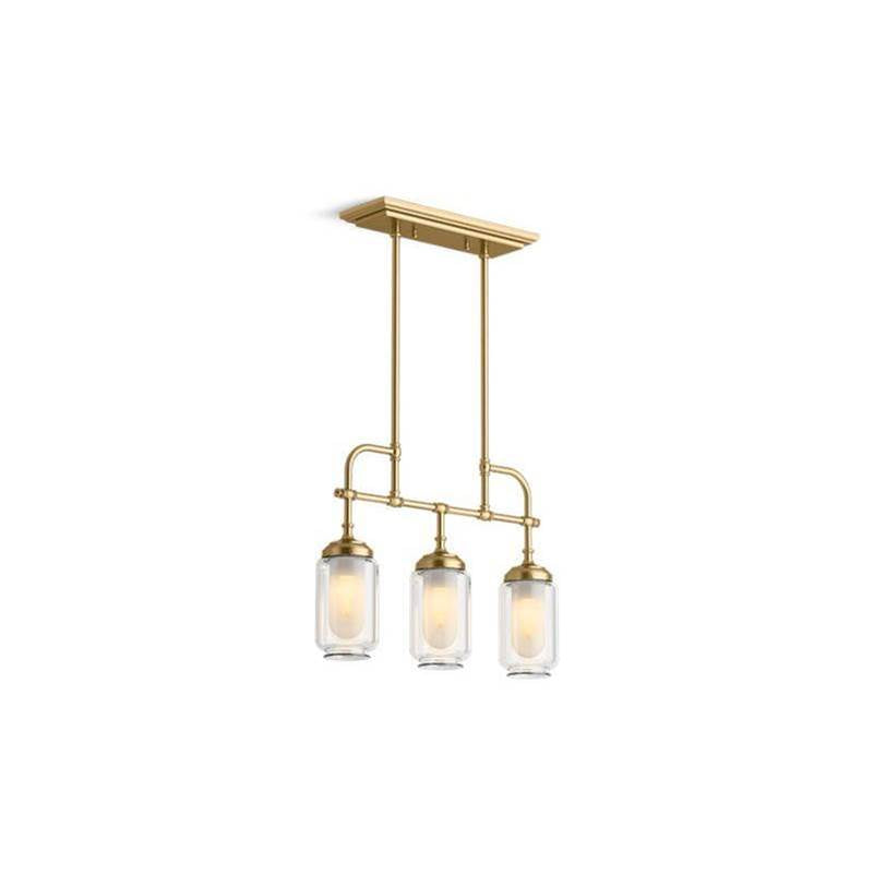 Kohler - Artifacts 3 Light Linear - Bright Gold